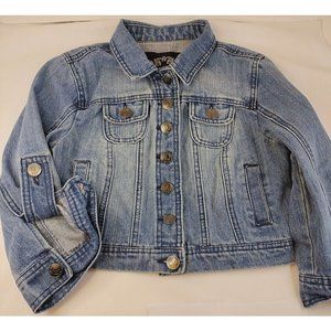 Love Republic Bue Denim Jacket Bottom Down Kid's Size Small